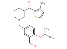 {1-[3-(hydroxymethyl)-4-isopropoxybenzyl]-3-piperidinyl}(3-methyl-2-thienyl)methanone
