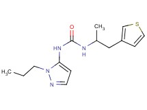 N-[1-methyl-2-(3-thienyl)ethyl]-N'-(1-propyl-1H-pyrazol-5-yl)urea