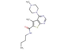N-butyl-5-methyl-4-(4-methyl-1-piperazinyl)thieno[2,3-d]pyrimidine-6-carboxamide