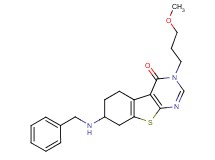 7-(benzylamino)-3-(3-methoxypropyl)-5,6,7,8-tetrahydro[1]benzothieno[2,3-d]pyrimidin-4(3H)-one