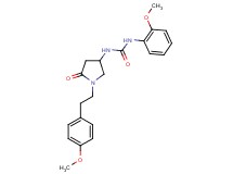 N-(2-methoxyphenyl)-N'-{1-[2-(4-methoxyphenyl)ethyl]-5-oxo-3-pyrrolidinyl}urea