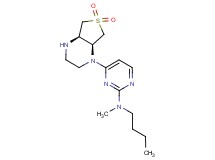 N-butyl-4-[(4aR*,7aS*)-6,6-dioxidohexahydrothieno[3,4-b]pyrazin-1(2H)-yl]-N-methylpyrimidin-2-amine