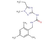 N-(5-ethyl-1-methyl-1H-1,2,4-triazol-3-yl)-N'-(mesitylmethyl)urea