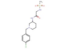 N~1~-[1-(4-chlorobenzyl)-3-piperidinyl]-N~2~-(methylsulfonyl)glycinamide