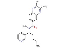 N,2,3-trimethyl-N-(1-pyridin-3-ylpentyl)quinoxaline-6-carboxamide