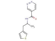 N-[1-methyl-2-(3-thienyl)ethyl]-4-pyridazinecarboxamide