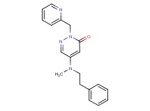 5-[methyl(2-phenylethyl)amino]-2-(2-pyridinylmethyl)-3(2H)-pyridazinone