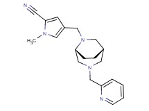 1-methyl-4-{[(1S*,5R*)-3-(2-pyridinylmethyl)-3,6-diazabicyclo[3.2.2]non-6-yl]methyl}-1H-pyrrole-2-carbonitrile