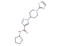N-cyclopentyl-1-[1-(1,3-thiazol-2-yl)piperidin-4-yl]-1H-1,2,3-triazole-4-carboxamide