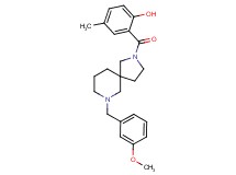 2-{[7-(3-methoxybenzyl)-2,7-diazaspiro[4.5]dec-2-yl]carbonyl}-4-methylphenol
