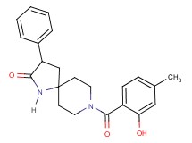 8-(2-hydroxy-4-methylbenzoyl)-3-phenyl-1,8-diazaspiro[4.5]decan-2-one