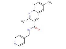 2,6-dimethyl-N-(pyridin-4-ylmethyl)quinoline-3-carboxamide