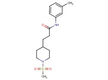 N-(3-methylphenyl)-3-[1-(methylsulfonyl)-4-piperidinyl]propanamide