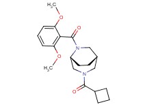 (1S*,5R*)-3-(cyclobutylcarbonyl)-6-(2,6-dimethoxybenzoyl)-3,6-diazabicyclo[3.2.2]nonane