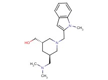 {(3S*,5R*)-5-[(dimethylamino)methyl]-1-[(1-methyl-1H-indol-2-yl)methyl]piperidin-3-yl}methanol