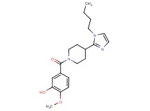 5-{[4-(1-butyl-1H-imidazol-2-yl)-1-piperidinyl]carbonyl}-2-methoxyphenol