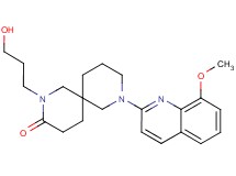 2-(3-hydroxypropyl)-8-(8-methoxy-2-quinolinyl)-2,8-diazaspiro[5.5]undecan-3-one