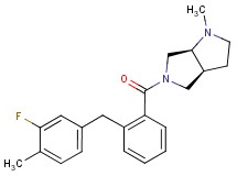 (3aS,6aS)-5-[2-(3-fluoro-4-methylbenzyl)benzoyl]-1-methyloctahydropyrrolo[3,4-b]pyrrole