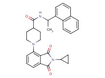 1-(2-cyclopropyl-1,3-dioxo-2,3-dihydro-1H-isoindol-4-yl)-N-[1-(1-naphthyl)ethyl]-4-piperidinecarboxamide