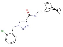 1-(2-chlorobenzyl)-N-[(1R*,2S*,4S*)-spiro[bicyclo[2.2.1]heptane-7,1'-cyclopropane]-5-en-2-ylmethyl]-1H-1,2,3-triazole-4-carboxamide