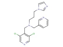 N-[(3,5-dichloropyridin-4-yl)methyl]-3-(1H-imidazol-1-yl)-N-(pyridin-3-ylmethyl)propan-1-amine
