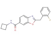 N-cyclobutyl-2-(2-fluorobenzyl)-1,3-benzoxazole-6-carboxamide