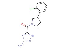 5-{[3-(2-chlorophenyl)pyrrolidin-1-yl]carbonyl}-1H-1,2,4-triazol-3-amine