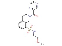 N-(2-methoxyethyl)-2-(pyrazin-2-ylcarbonyl)-1,2,3,4-tetrahydroisoquinoline-8-sulfonamide
