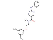 2-anilino-N-[2-(3,5-dimethylphenoxy)ethyl]-N-methylpyrimidine-5-carboxamide