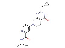 4-[2-(cyclopropylmethyl)-4-oxo-4,5,6,8-tetrahydropyrido[3,4-d]pyrimidin-7(3H)-yl]-N-isopropyl-2-pyridinecarboxamide