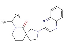 7-isopropyl-2-quinoxalin-2-yl-2,7-diazaspiro[4.5]decan-6-one