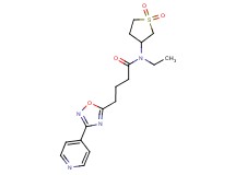 N-(1,1-dioxidotetrahydro-3-thienyl)-N-ethyl-4-[3-(4-pyridinyl)-1,2,4-oxadiazol-5-yl]butanamide