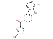 6-chloro-2-[(2-methyl-1,3-thiazol-4-yl)carbonyl]-2,3,4,5-tetrahydro-1H-pyrido[4,3-b]indole