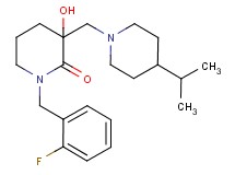 1-(2-fluorobenzyl)-3-hydroxy-3-[(4-isopropyl-1-piperidinyl)methyl]-2-piperidinone