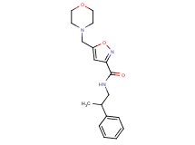 5-(4-morpholinylmethyl)-N-(2-phenylpropyl)-3-isoxazolecarboxamide