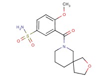 4-methoxy-3-(2-oxa-7-azaspiro[4.5]dec-7-ylcarbonyl)benzenesulfonamide