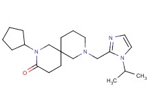 2-cyclopentyl-8-[(1-isopropyl-1H-imidazol-2-yl)methyl]-2,8-diazaspiro[5.5]undecan-3-one