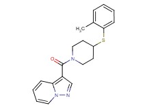 3-({4-[(2-methylphenyl)thio]-1-piperidinyl}carbonyl)pyrazolo[1,5-a]pyridine