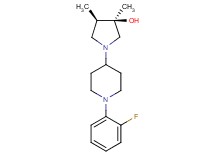 (3R*,4R*)-1-[1-(2-fluorophenyl)-4-piperidinyl]-3,4-dimethyl-3-pyrrolidinol
