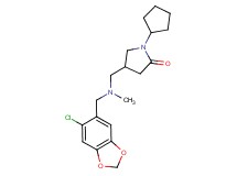 4-{[[(6-chloro-1,3-benzodioxol-5-yl)methyl](methyl)amino]methyl}-1-cyclopentylpyrrolidin-2-one
