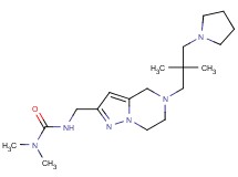 N'-{[5-(2,2-dimethyl-3-pyrrolidin-1-ylpropyl)-4,5,6,7-tetrahydropyrazolo[1,5-a]pyrazin-2-yl]methyl}-N,N-dimethylurea