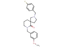 2-(4-fluorobenzyl)-7-(3-methoxybenzyl)-2,7-diazaspiro[4.5]decan-6-one
