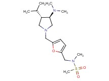 N-[(5-{[rel-(3R,4S)-3-(dimethylamino)-4-isopropyl-1-pyrrolidinyl]methyl}-2-furyl)methyl]-N-methylmethanesulfonamide dihydrochloride