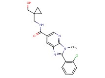 2-(2-chlorophenyl)-N-{[1-(hydroxymethyl)cyclopropyl]methyl}-3-methyl-3H-imidazo[4,5-b]pyridine-6-carboxamide