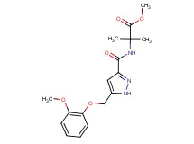 methyl 2-[({5-[(2-methoxyphenoxy)methyl]-1H-pyrazol-3-yl}carbonyl)amino]-2-methylpropanoate