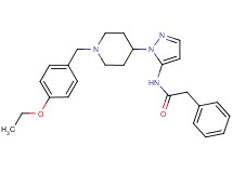 N-{1-[1-(4-ethoxybenzyl)-4-piperidinyl]-1H-pyrazol-5-yl}-2-phenylacetamide