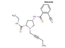 (4S)-4-[(2-cyanobenzoyl)amino]-N-ethyl-1-pent-2-yn-1-yl-L-prolinamide