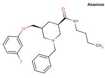 (3R,5S)-1-benzyl-N-butyl-5-[(3-fluorophenoxy)methyl]-3-piperidinecarboxamide