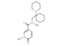 N,1-dimethyl-6-oxo-N-{[1-(1-piperidinyl)cyclohexyl]methyl}-1,6-dihydro-3-pyridinecarboxamide