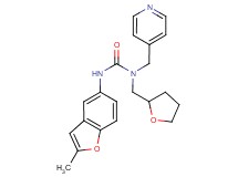 N'-(2-methyl-1-benzofuran-5-yl)-N-(pyridin-4-ylmethyl)-N-(tetrahydrofuran-2-ylmethyl)urea